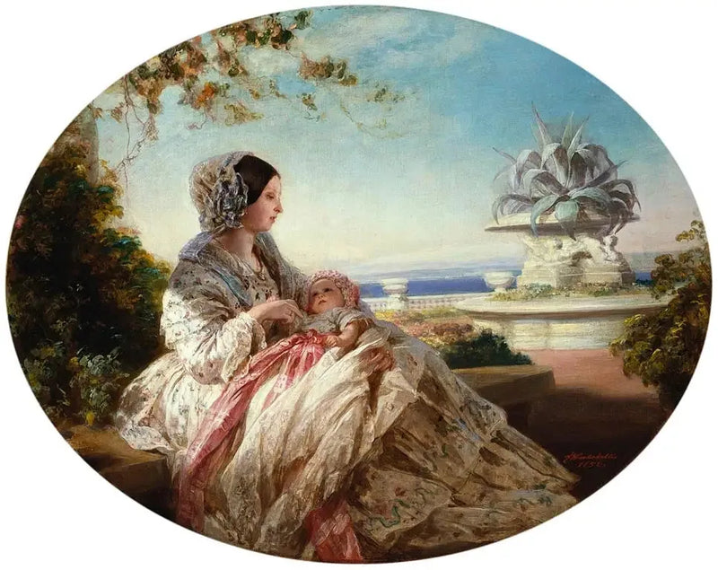 Victoria Kraliçesi ve Prens Arthur - Franz Xaver Winterhalter
