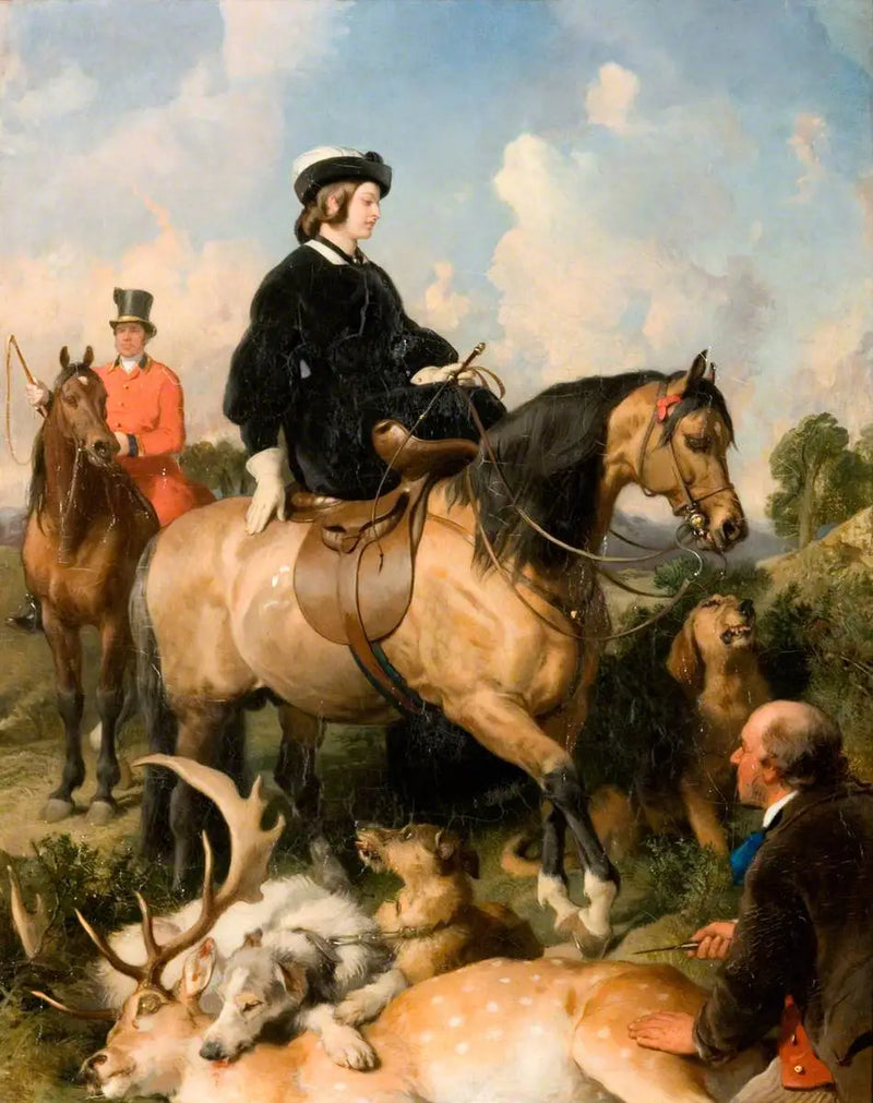 Windsor Parkında Kraliçe Victoria - Edwin Henry Landseer