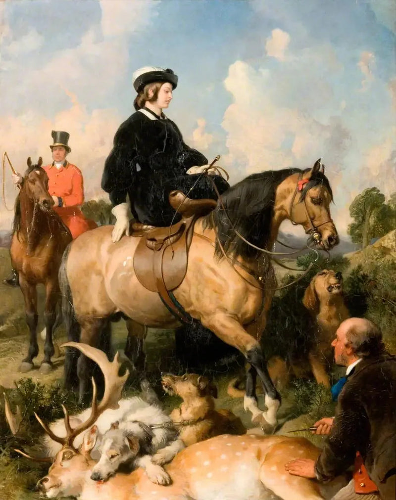 Windsor Parkında Kraliçe Victoria - Edwin Henry Landseer