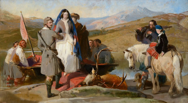 Kraliçe Victoria Loch Muick'e İniyor - Edwin Henry Landseer