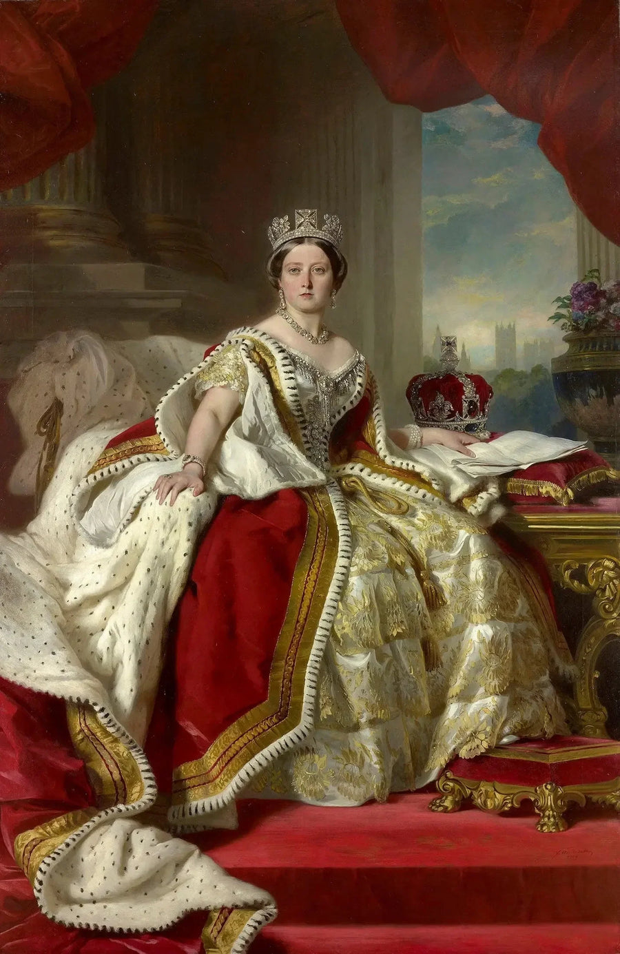 Taç Giyen Kraliçe Victoria - Franz Xaver Winterhalter