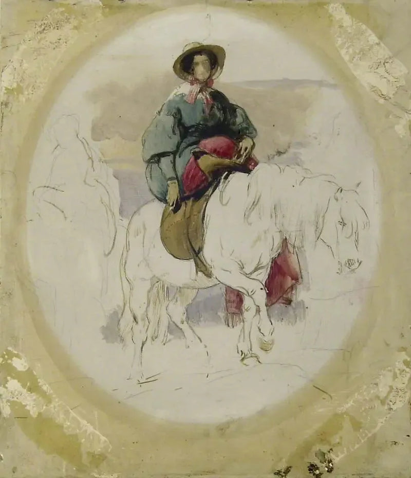 Highland atlısında Kraliçe Victoria - Edwin Henry Landseer