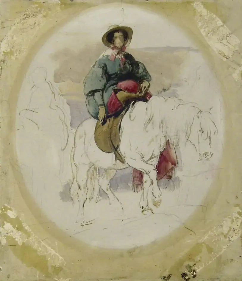 Highland atlısında Kraliçe Victoria - Edwin Henry Landseer