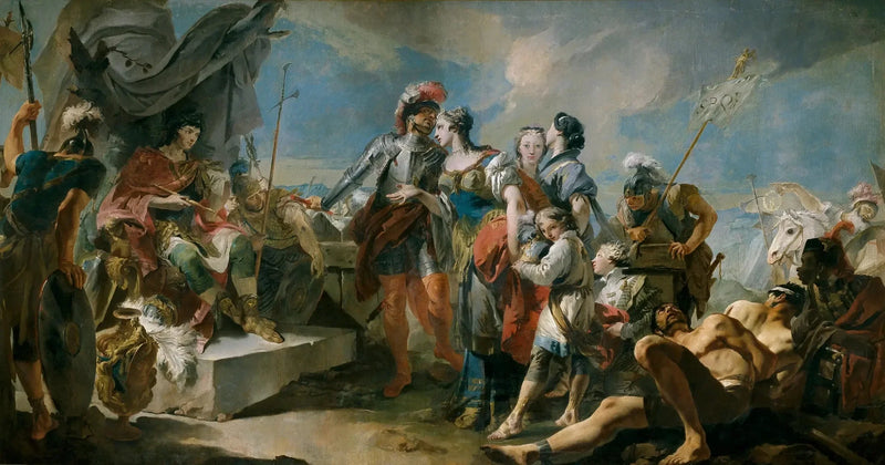Zénobie Kraliçesi, Aurelius İmparatoru Önünde - Giovanni Battista Tiepolo