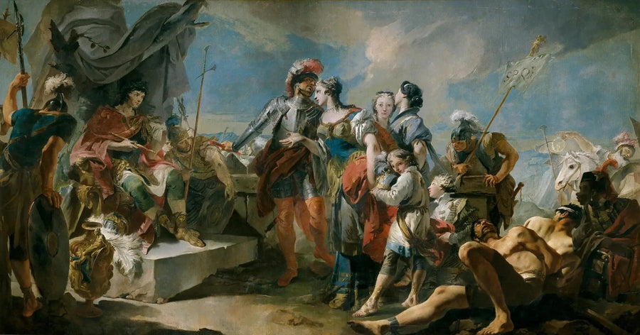 Zénobie Kraliçesi, Aurelius İmparatoru Önünde - Giovanni Battista Tiepolo