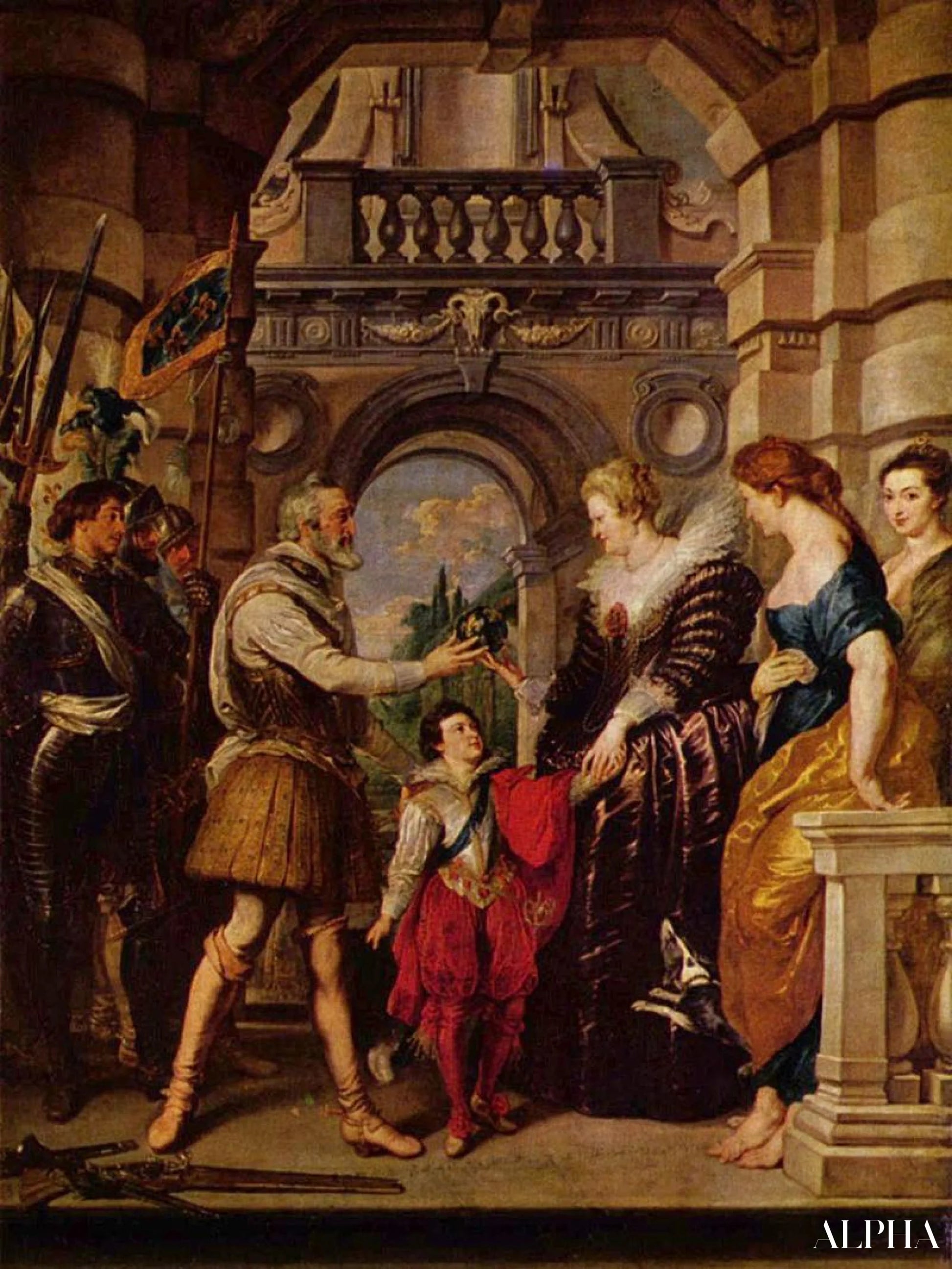 La Remise de la régence à la reine - Peter Paul Rubens - Reproductions de tableaux et peintures haut de gamme