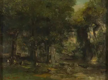 Plaisir-Fontaine Dere'sinde Geyiklerin Bırakılması - Gustave Courbet