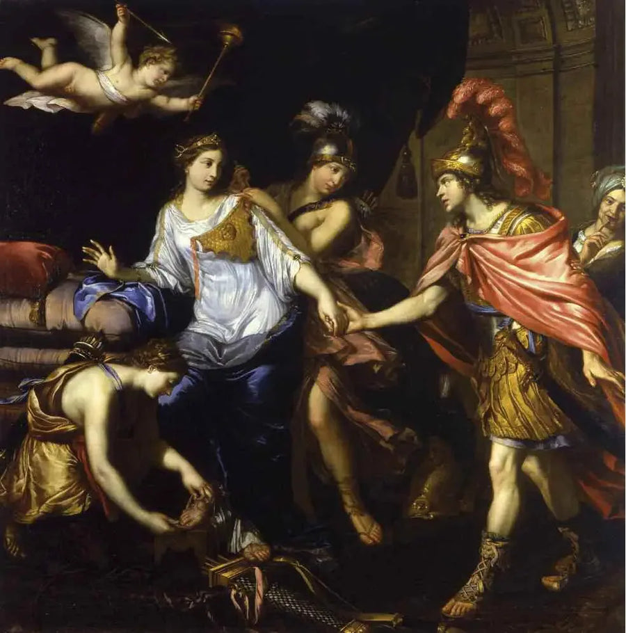 Alexandre'in Amazon Kraliçesi ile Karşılaşması - Pierre Mignard