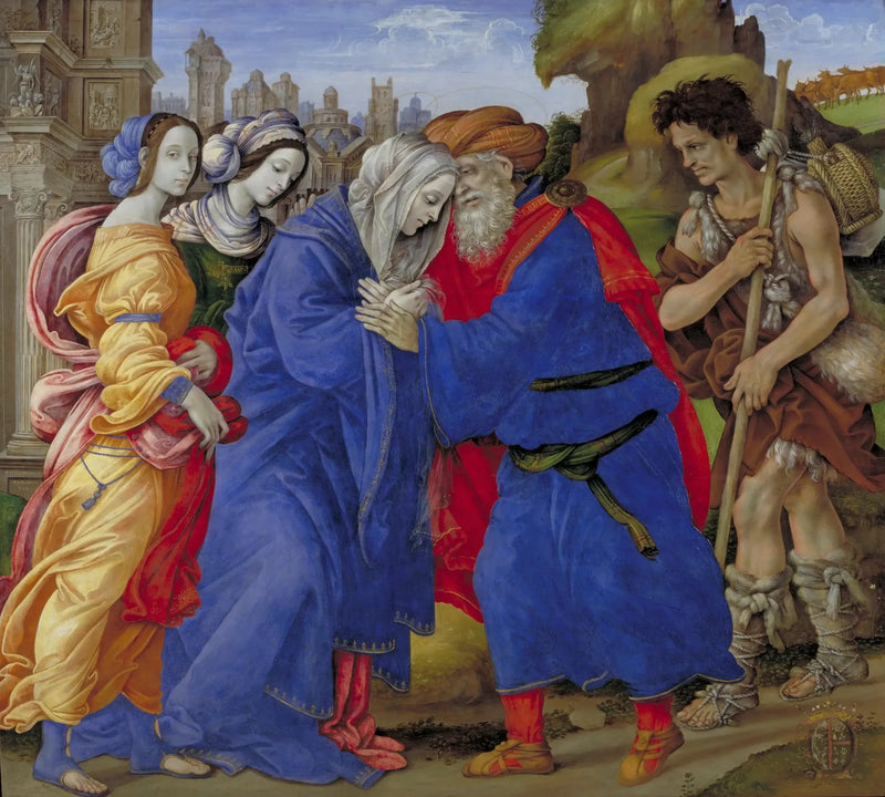 Anne ve Joachim'un Altın Kapı'da Buluşması - Filippino Lippi