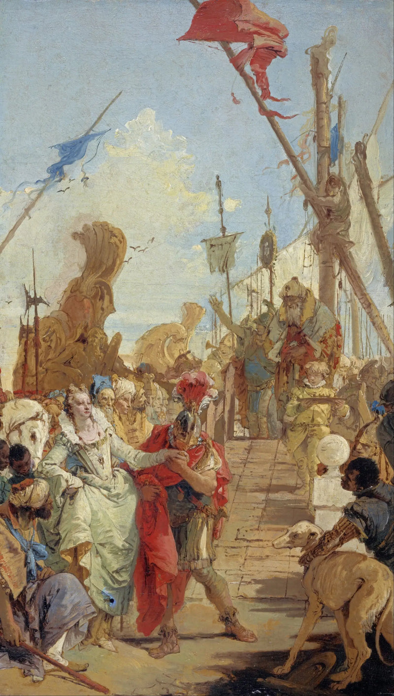 Antoine ve Kleopatra'nın Buluşması - Giovanni Battista Tiepolo