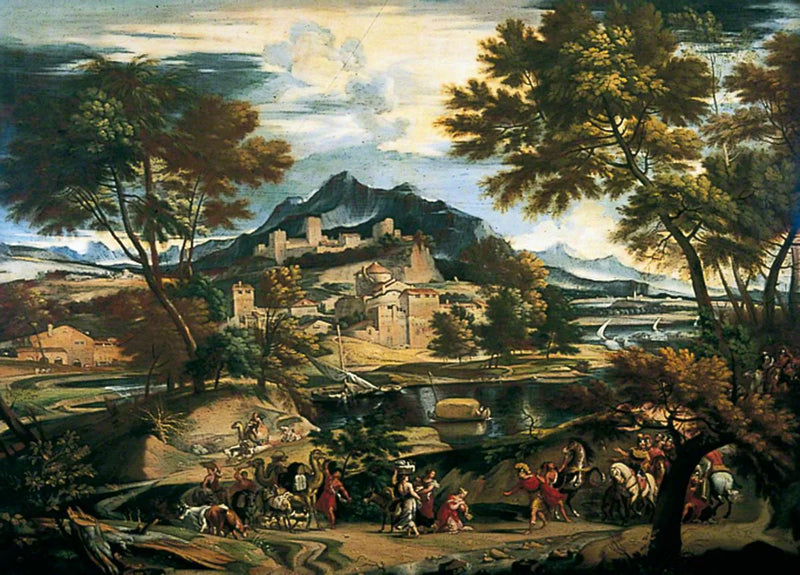 David ve Abigaïl'in Buluşması - Domenichino