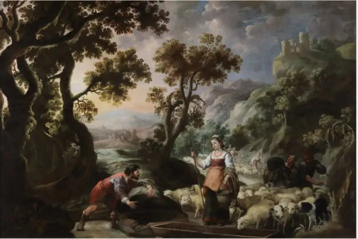Yakup ve Rahel'in kuyu başında buluşması - Bartolomé Esteban Murillo