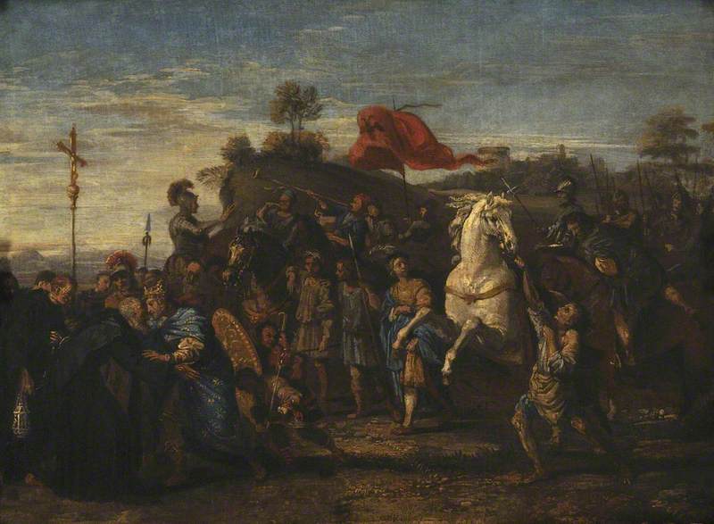 Saint Nil ve İmparator III. Otton'un Buluşması - Domenichino