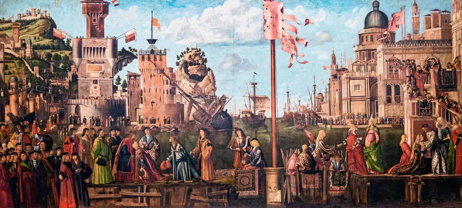 Nişanlıların Buluşması ve Hacıyıların Ayrılışı - Vittore Carpaccio