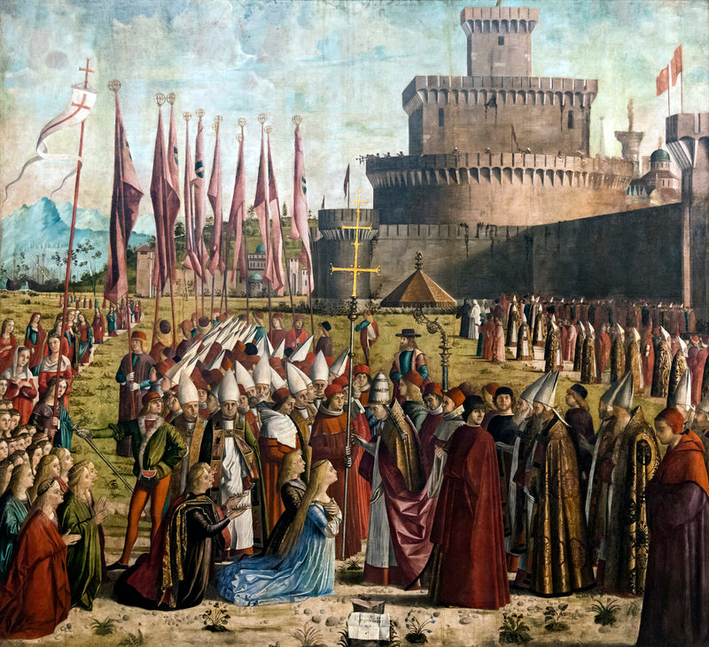 Hacılar ile Papa Cyriaque'nin Buluşması - Vittore Carpaccio