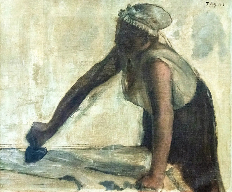 Arka Işıkta Ütü Yapan - Edgar Degas