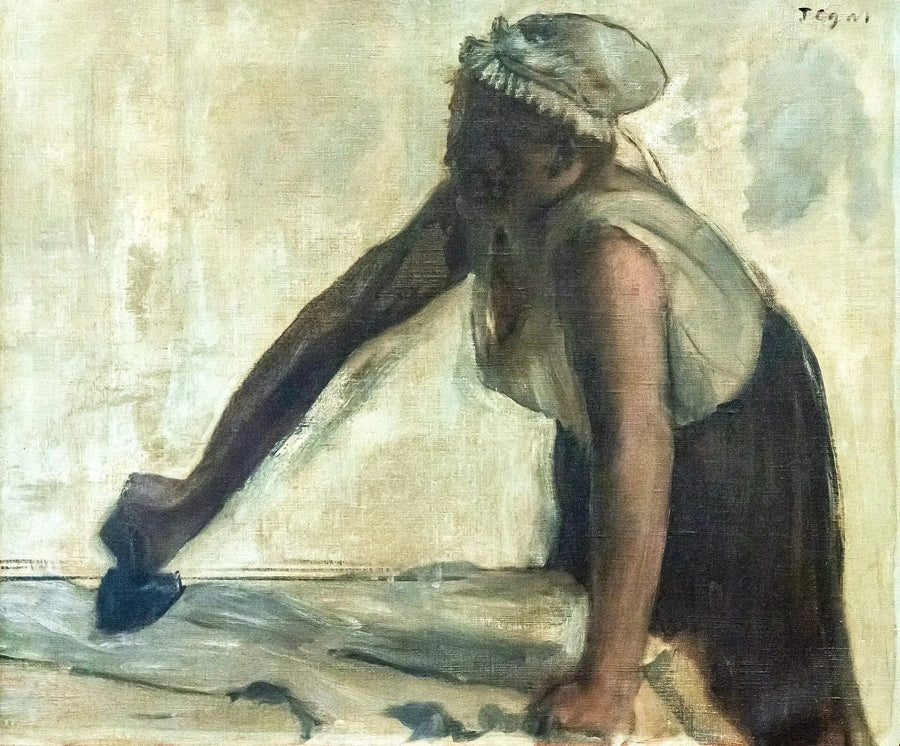 Arka Işıkta Ütü Yapan - Edgar Degas