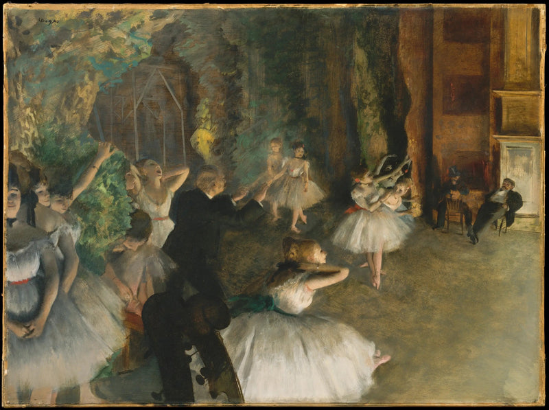 Sahnede bale tekrarı - Edgar Degas