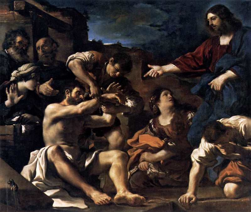 Lazare'nin Dirilişi - Guercino