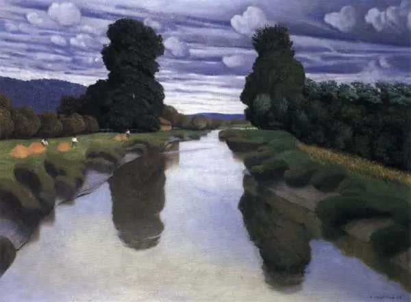 Berville yakınlarındaki La Risle - Félix Vallotton