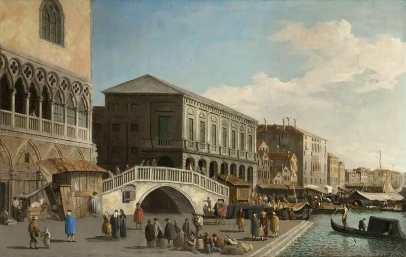 La Riva degli Schiavoni, Venedik - Canaletto