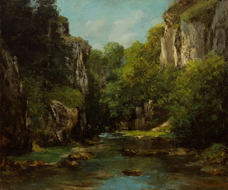 Kara Kuyuları Nehri - Gustave Courbet