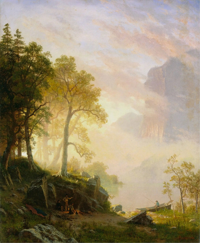 Yosemite'deki Merced Nehri - Albert Bierstadt