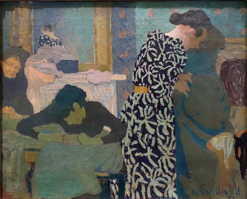 Çiçekli Elbise - Édouard Vuillard