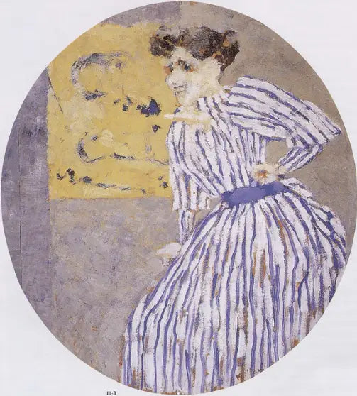 Çizgili Elbise - Édouard Vuillard