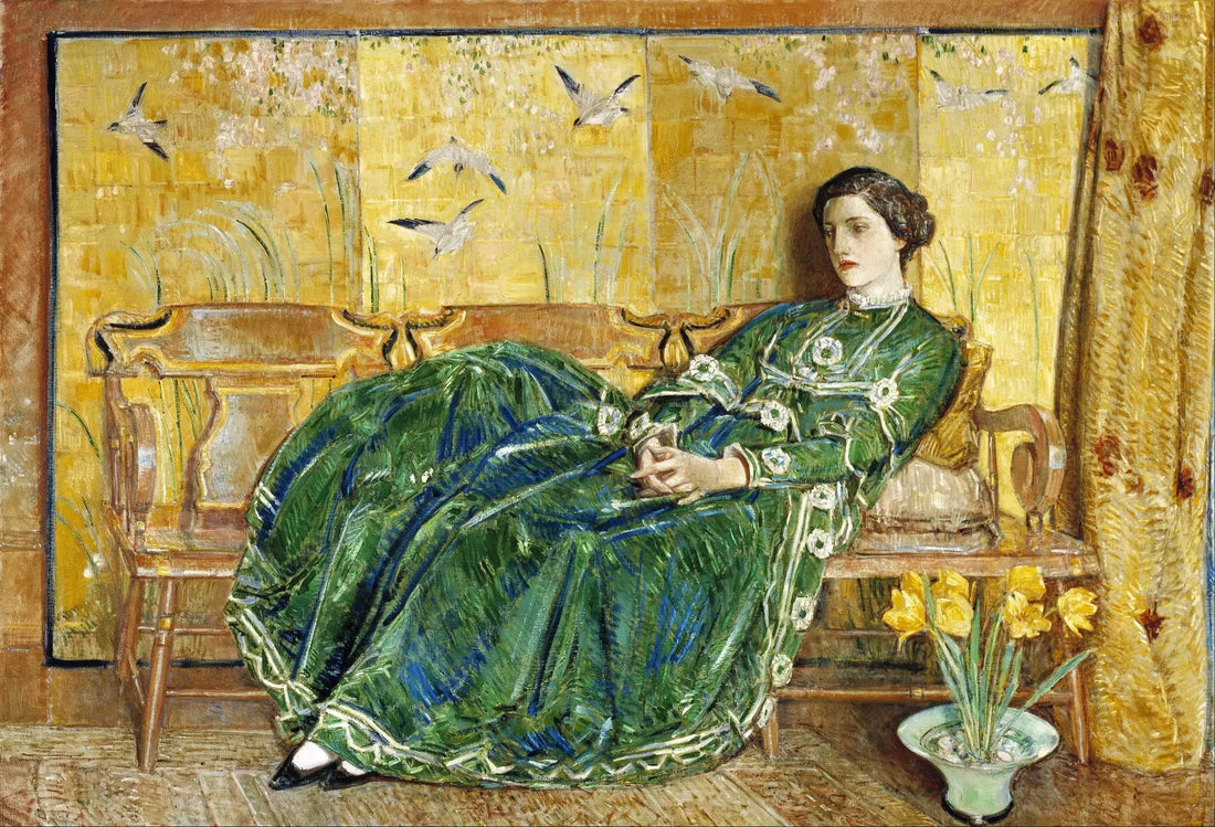 Yeşil Elbise - Childe Hassam