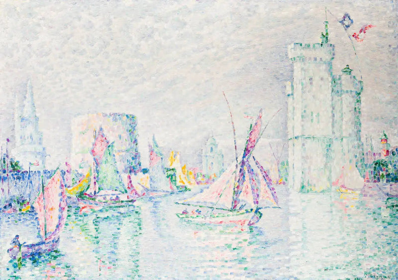 La Rochelle, limandan çıkış - Paul Signac