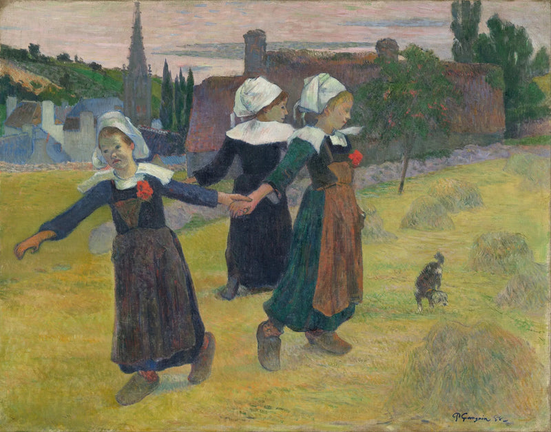 Küçük Breton Kızların Dönüşü - Paul Gauguin