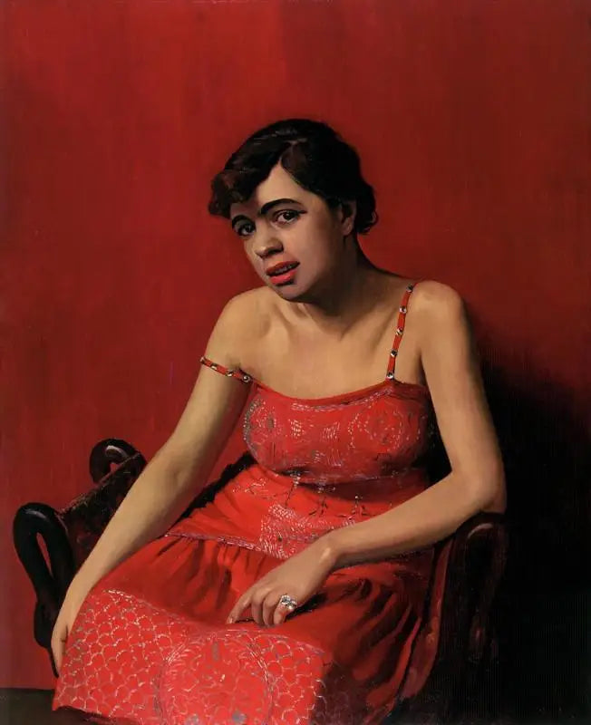 La Roumaine en robe rouge - Félix Vallotton - Alpha Reproduction
