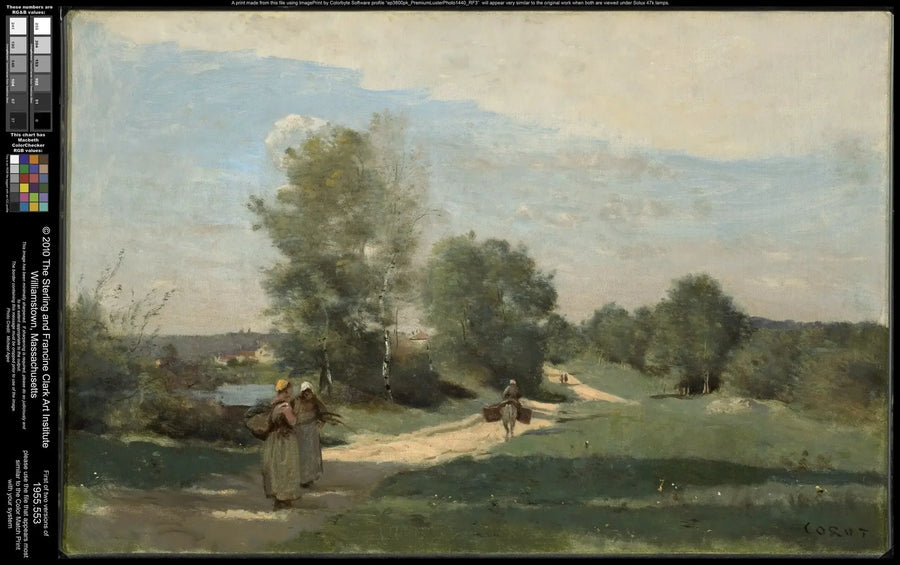 Su Kenarında Yol - Jean-Baptiste Camille Corot