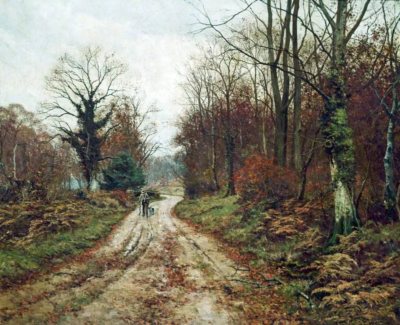 Sonbahar Yolu (Mitcham Ormanları, Surrey) - Edward Wilkins Waite