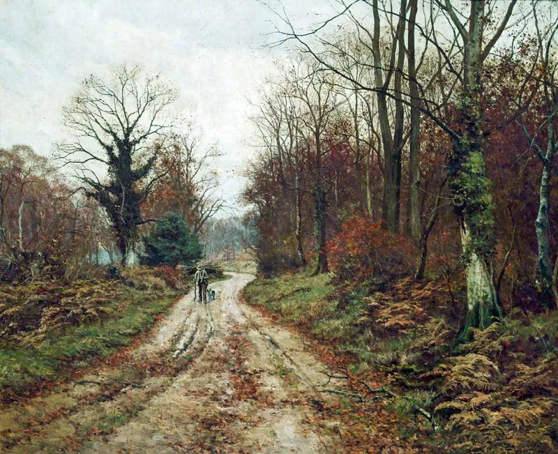 Sonbahar Yolu (Mitcham Ormanları, Surrey) - Edward Wilkins Waite
