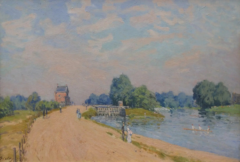 Hampton Court'tan Molesey'e Giden Yol - Alfred Sisley