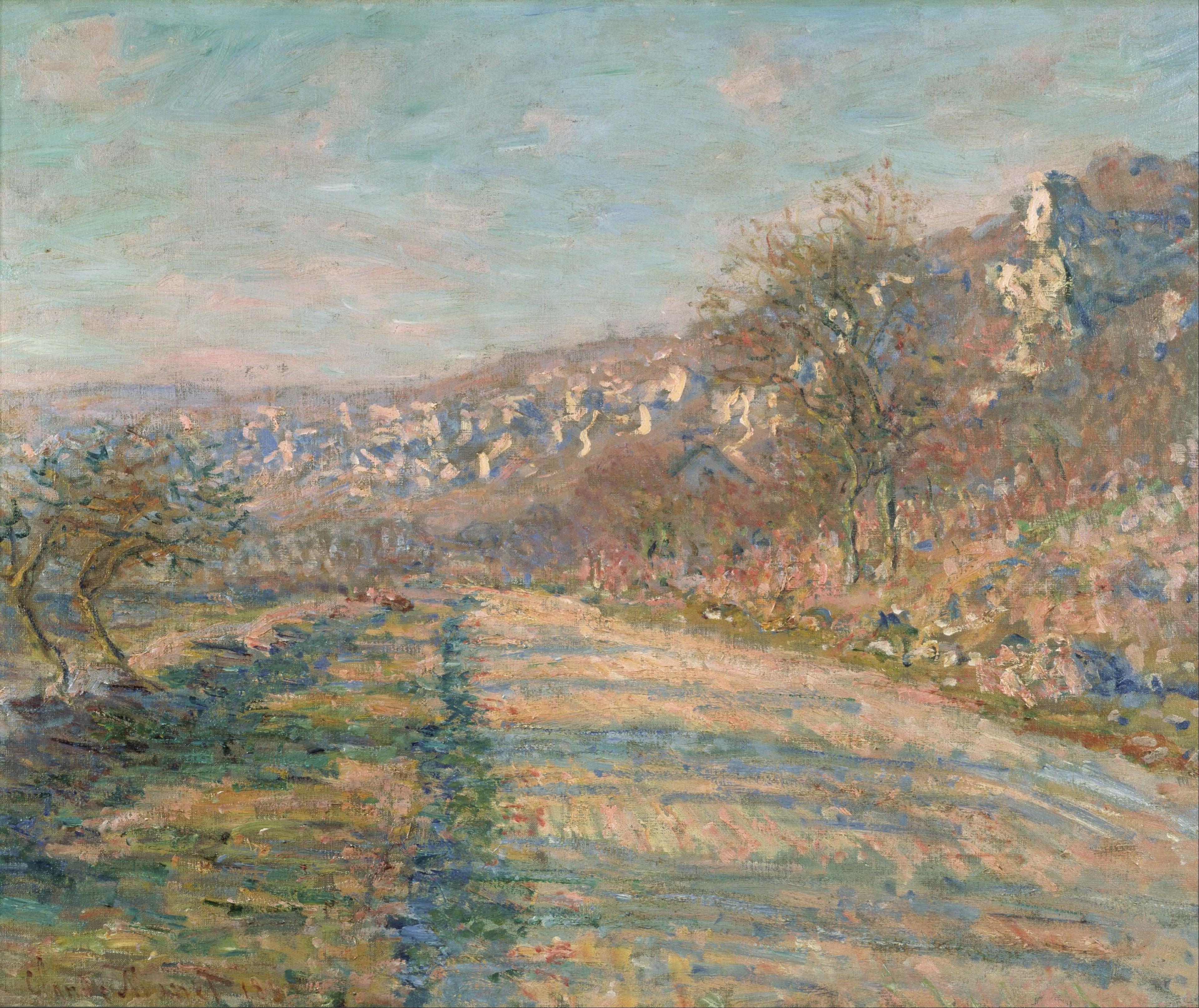 Reproduction du tableau « La Route de La Roche-Guyon - Claude Monet » par Alpha Reproduction en peinture à l’huile
