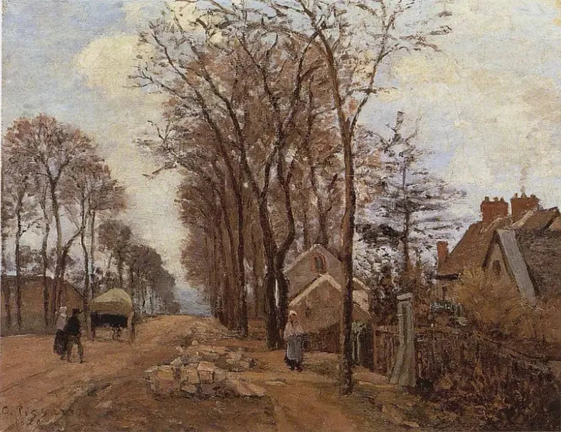Saint-Germain'den Louveciennes'e Giden Yol - Camille Pissarro