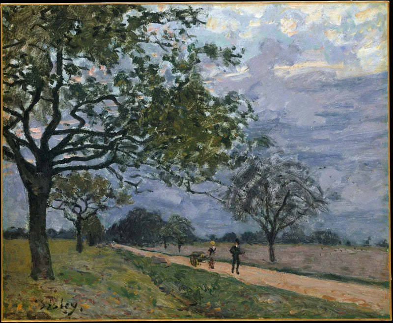 Versailles'tan Louveciennes'e Giden Yol - Alfred Sisley