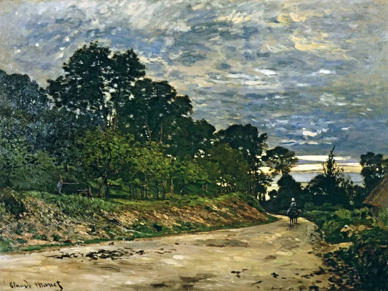 Saint-Siméon Çiftliği'nin Önündeki Yol - Claude Monet