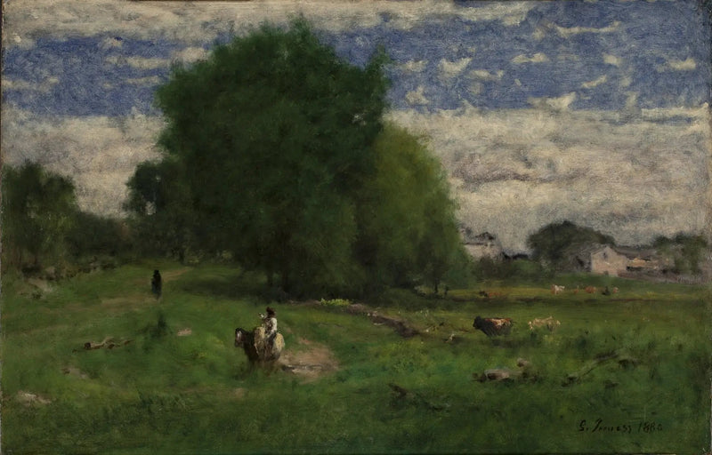 Köy yolu, Milton - George Inness