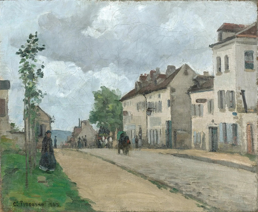 Pontoise'daki Gisors Caddesi - Camille Pissarro