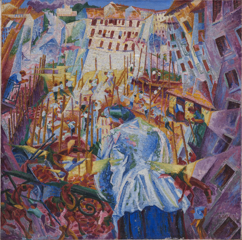 Sokak evin içine giriyor - Umberto Boccioni