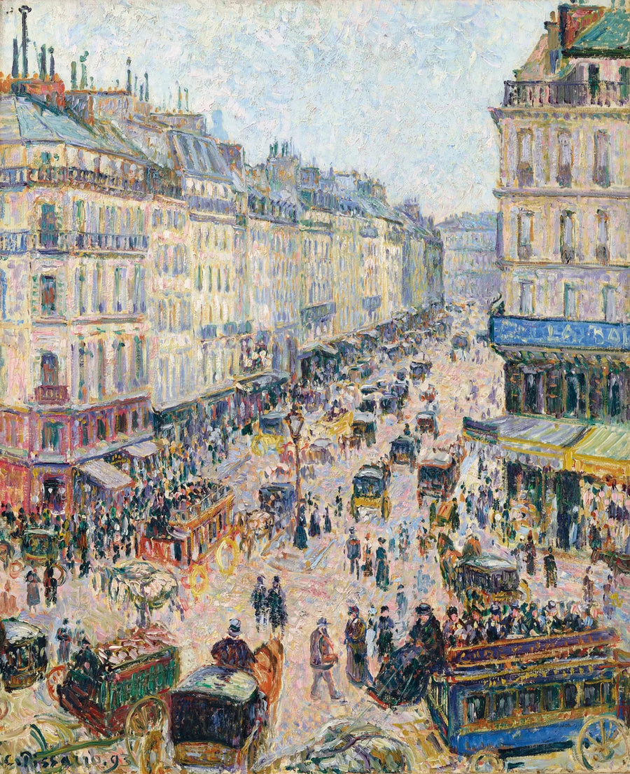 Saint-Lazare Caddesi, aydınlık zaman - Camille Pissarro