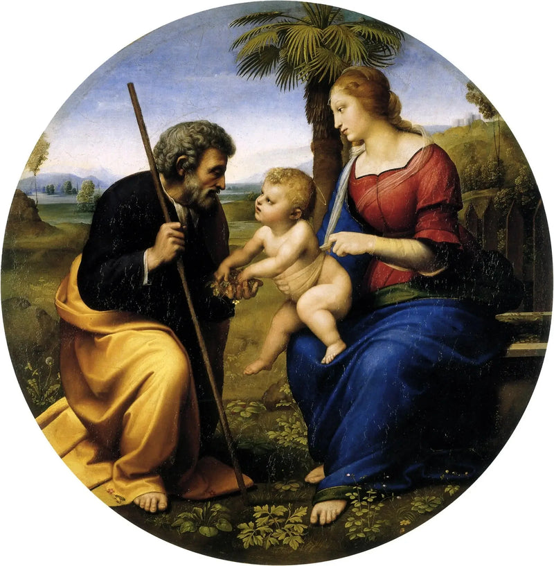 Palmiye Ağaçlı Kutsal Aile - Raphael Sanzio