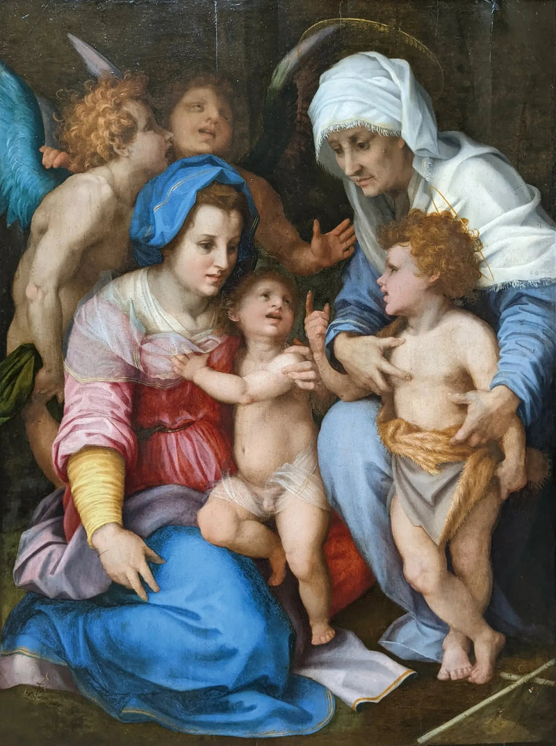 Azize Aile ve Melekler - Andrea del Sarto