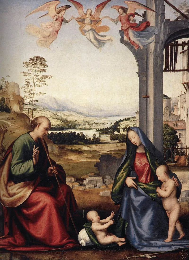 Fra Bartolomeo ile Kutsal Aile ve Kutsal Vaftizci Yahya Çocuk