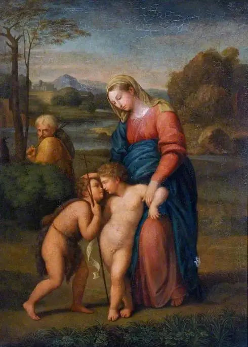 Kutsal Aile ve Kutsal Çocuk Jean-Baptiste - Raphael Sanzio