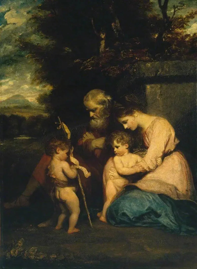 Aziz Aile ve Kutsal John Çocuk ile - Joshua Reynolds